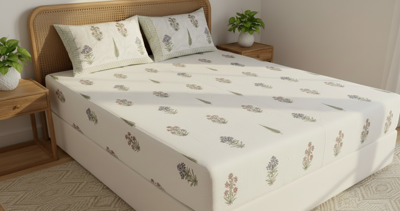 Botanical Floral Bedsheet Set
