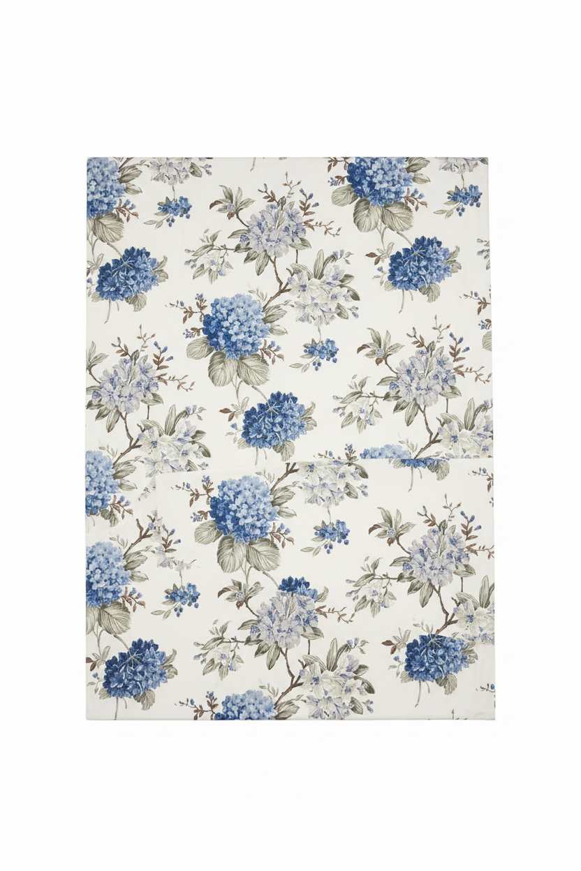 Blue Hydrangea Bedsheet Set