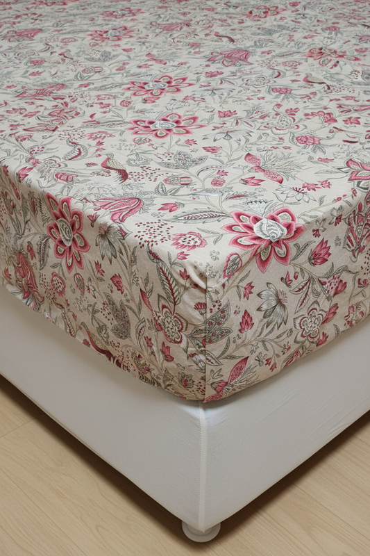 Pink Paisley Bedsheet Set