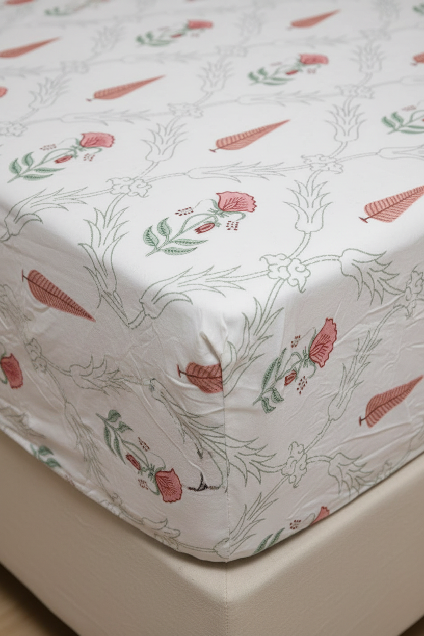 Coral Tree Bedsheet Set