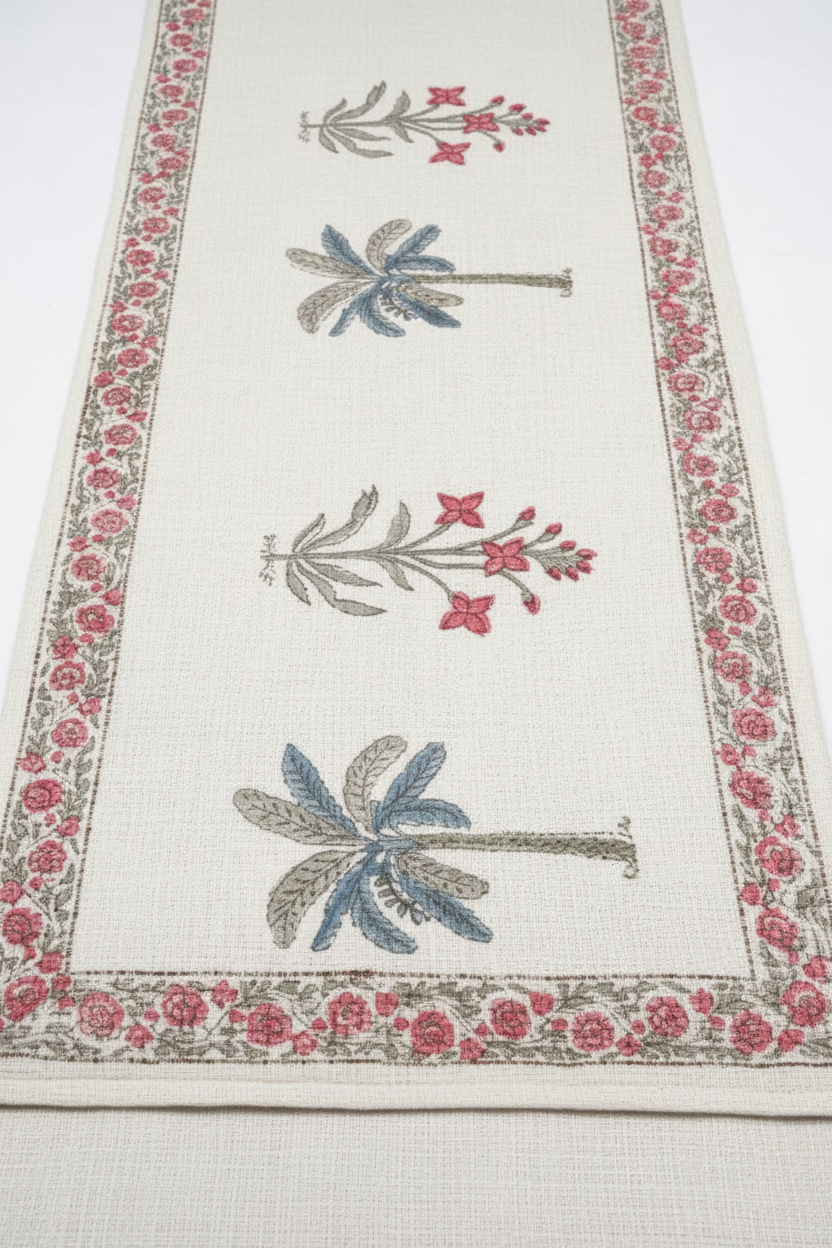 Palm Floral Runner