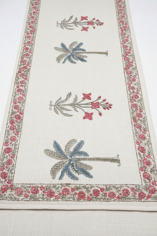 Palm Floral Runner