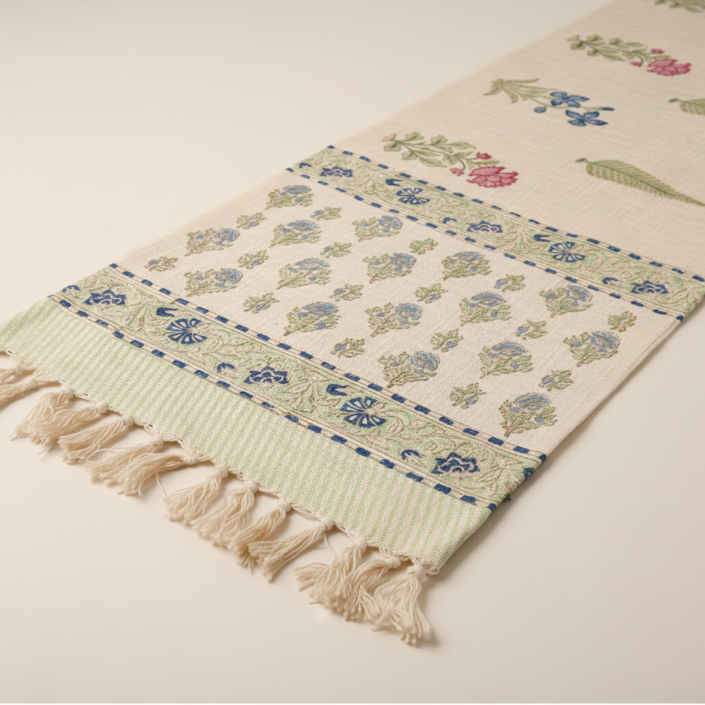 Botanical Tassel Runner