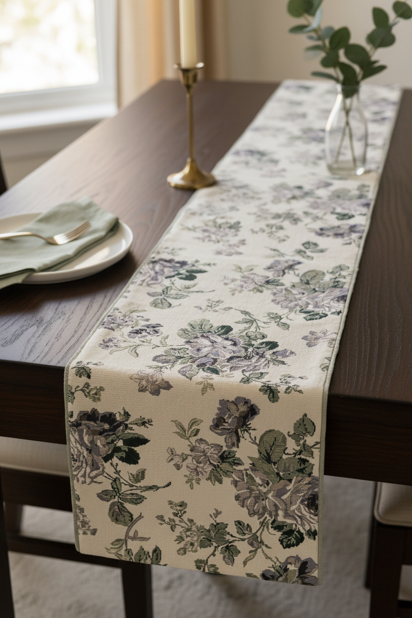 Vintage Floral Runner
